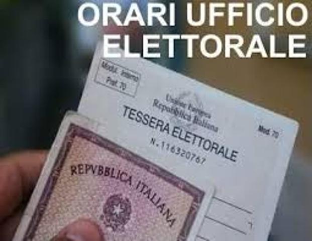 Aperture Ufficio Elettorale elezioni politiche 2022