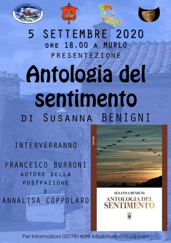 "Antologia del sentimento" presentazione del libro di Susanna Benigni