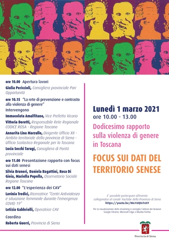 Dodicesimo Rapporto sulla violenza di genere in Toscana